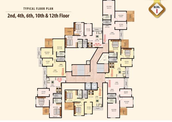  manohar-vikas-shreeji-paraiso I WING Cluster Plan