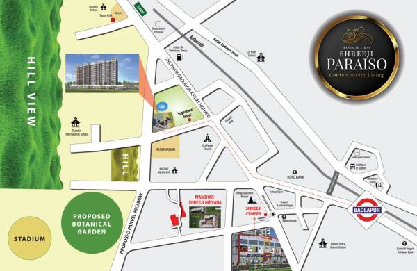  manohar-vikas-shreeji-paraiso Location Plan