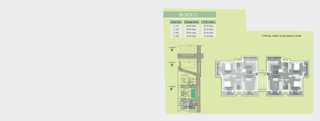  green valley phase 1 Block C Cluster Plan