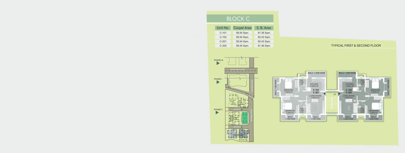  green valley phase 1 Block C Cluster Plan