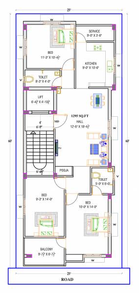  ram-flats Ram Flats Cluster Plan from 1st to 3rd Floor