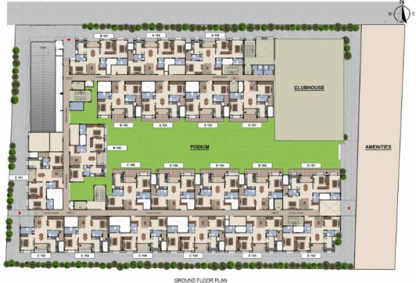  crimson-crest Crimson crest Cluster Plan for ground Floor