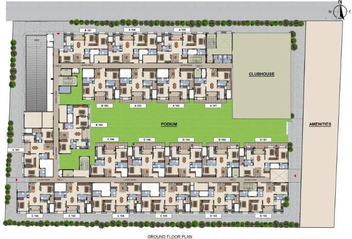  crimson crest Crimson crest Cluster Plan for ground Floor