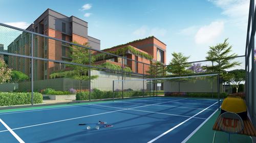  crimson-crest Badminton Court
