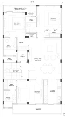  punjabi-bagh-luxury-homes Cluster Plan from ground to 1st Floor