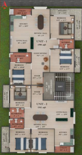  krishna-residency Krishna residency Cluster Plan