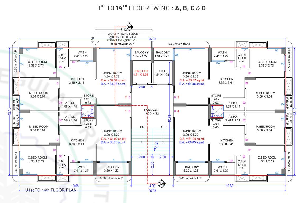  ram ratan A A To D Typical Cluster Plan