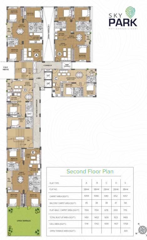  sky park Sky Park Tower A Cluster Plan