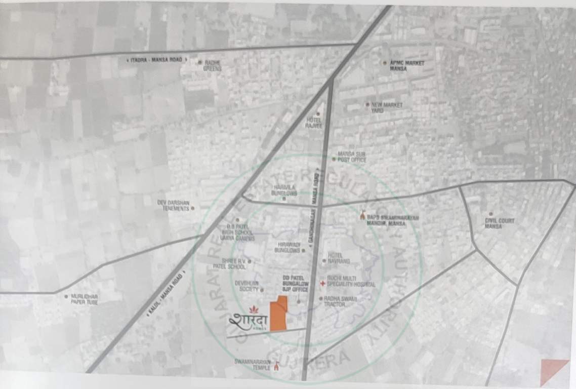  sharda homes Location Plan