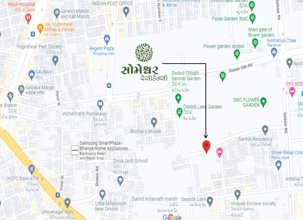  someshwar residency Location Plan