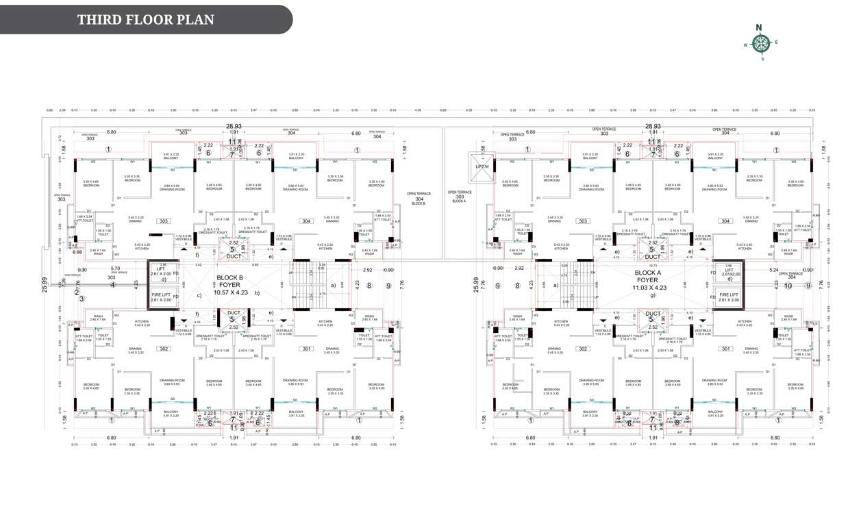parklane twins Parklane Twins Block A Cluster Plan