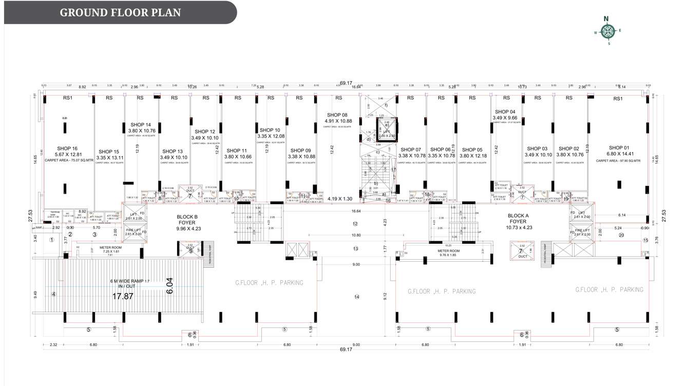 parklane twins Parklane Twins Block A Cluster Plan