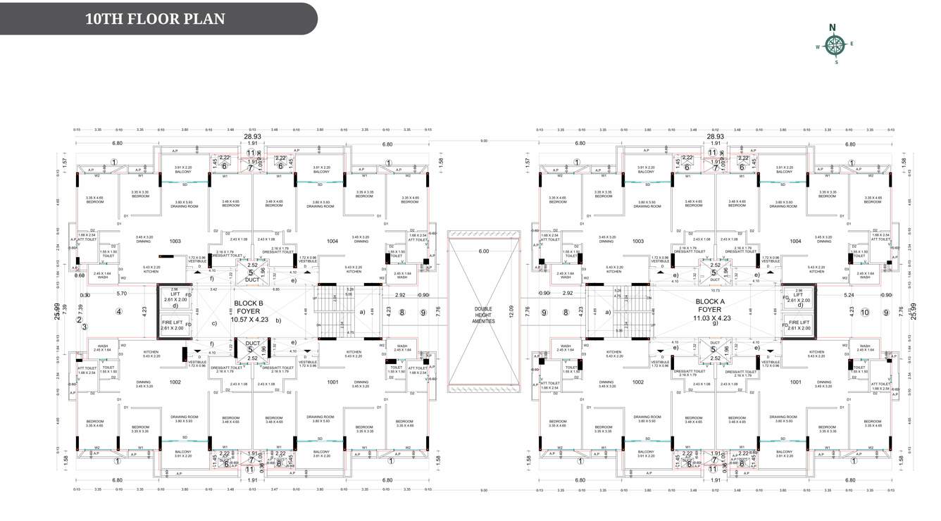 parklane twins Parklane Twins Block A Cluster Plan