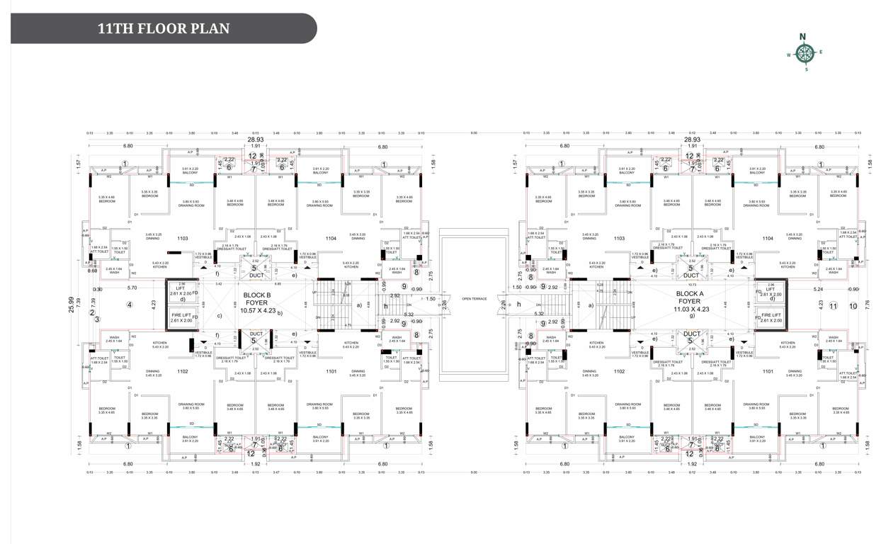 parklane twins Parklane Twins Block A Cluster Plan