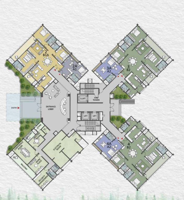  project pine forest Cluster Plan