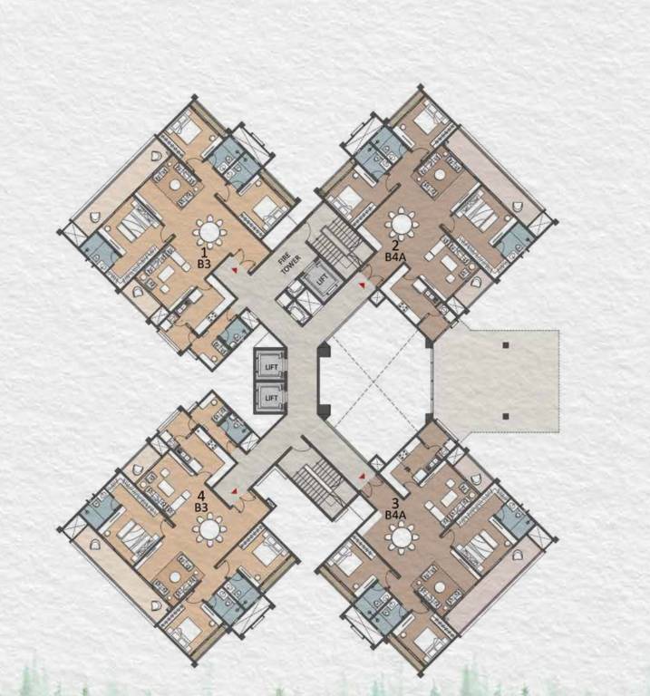  project pine forest Cluster Plan
