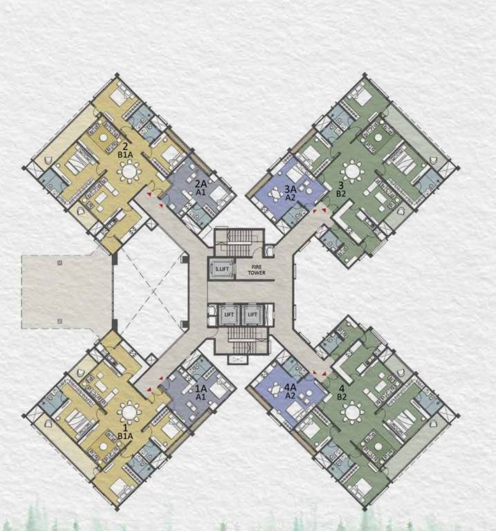  project pine forest Cluster Plan