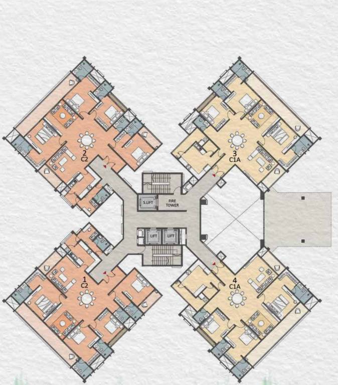  project pine forest Cluster Plan