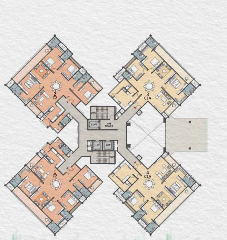  project pine forest Cluster Plan