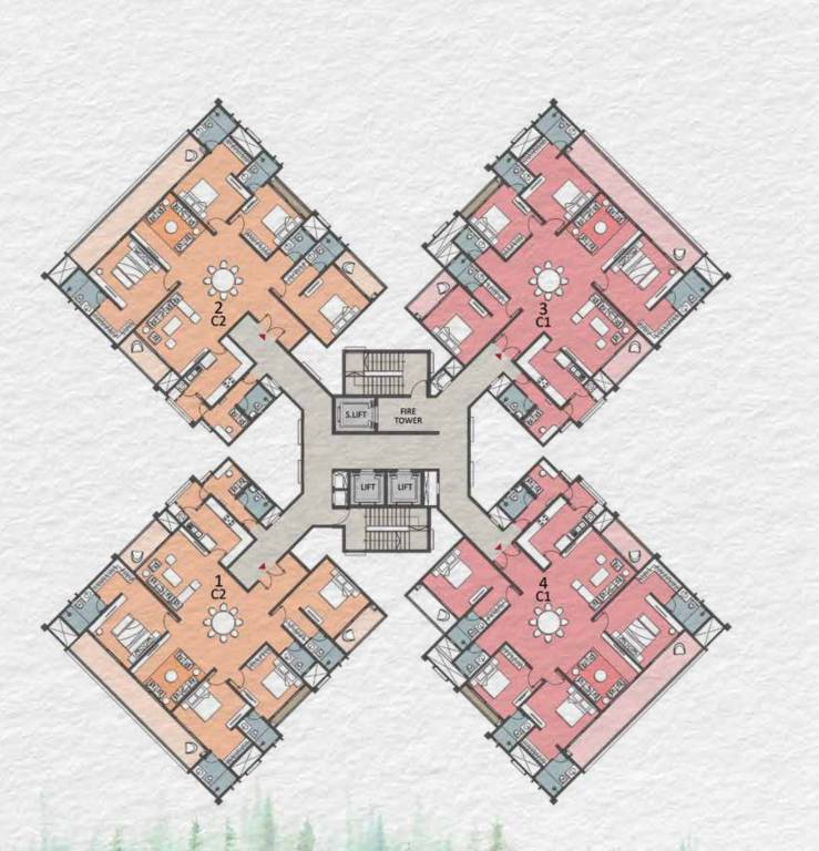  project pine forest Cluster Plan
