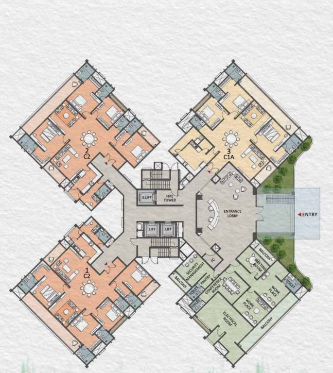  project pine forest Cluster Plan