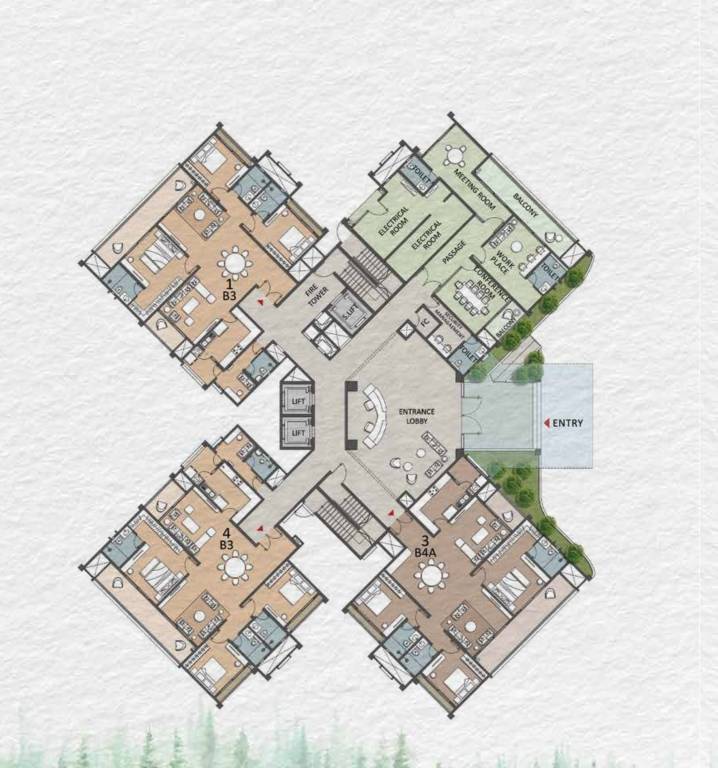  project pine forest Cluster Plan