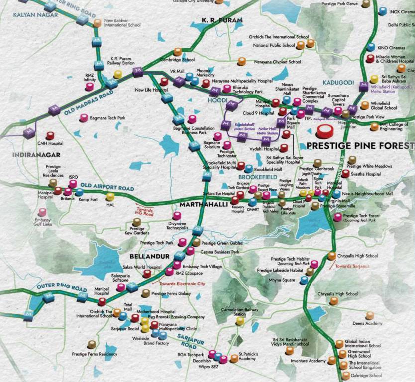  project pine forest Location Plan