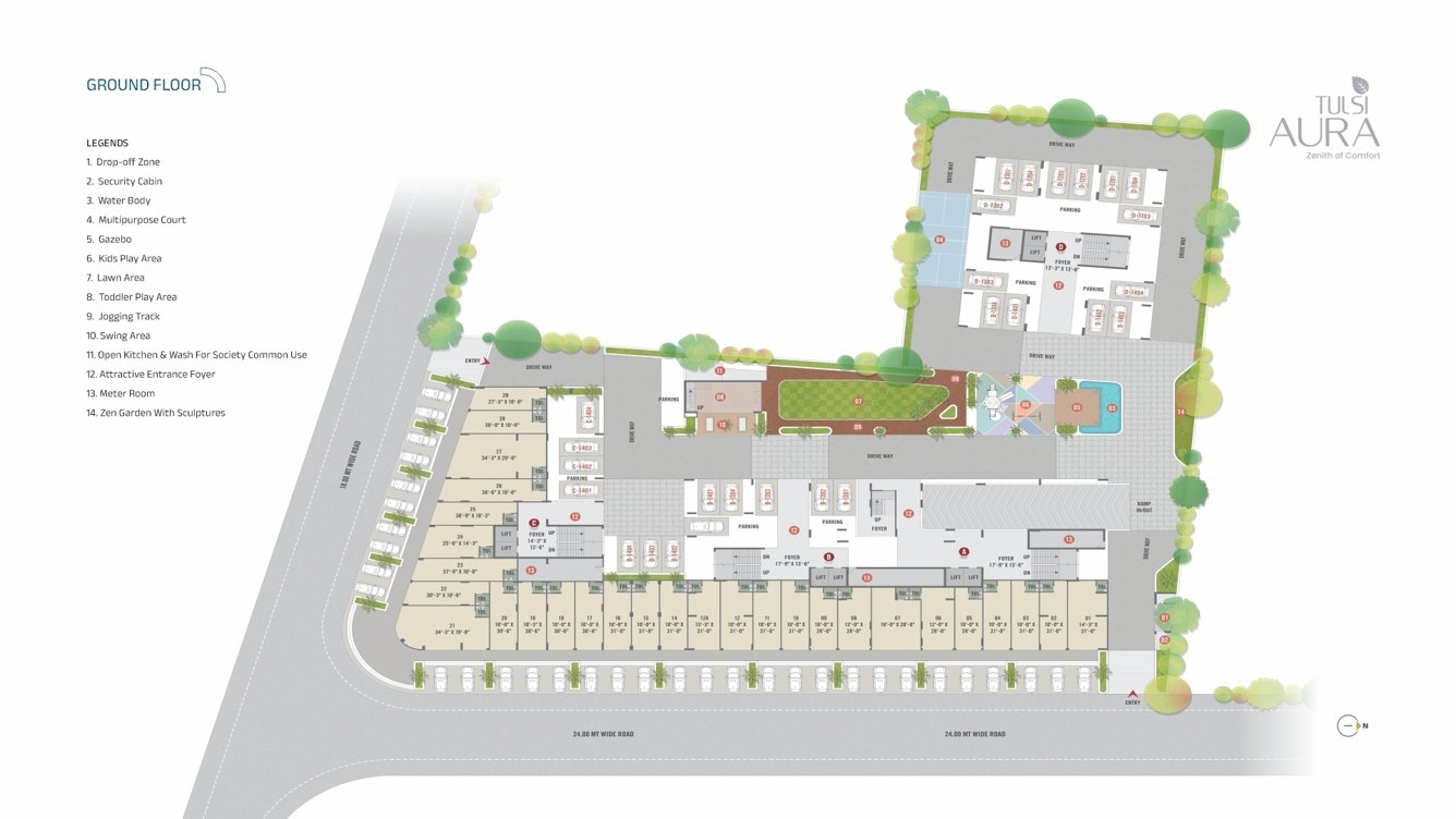  tulsi aura Tulsi Aura (A+B+C) Cluster Plan
