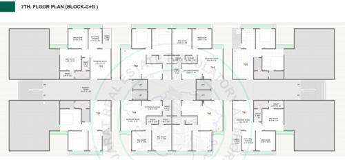  royal-riyaz-residency Royal Riyaz Residency Block C and D Cluster Plan for 7th Floor