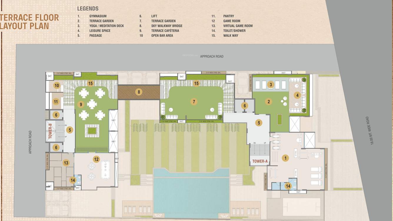  courtyard platinum Tower A Cluster Plan