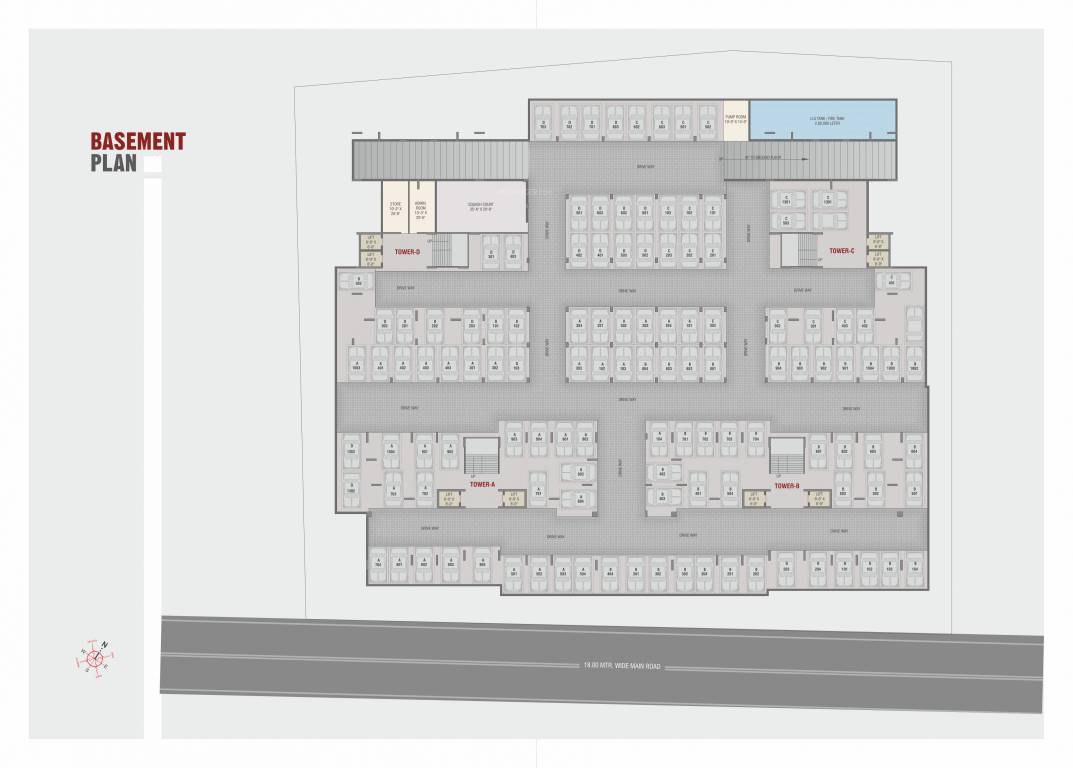  trinetra by courtyard Block A To D Cluster Plan for ground Floor
