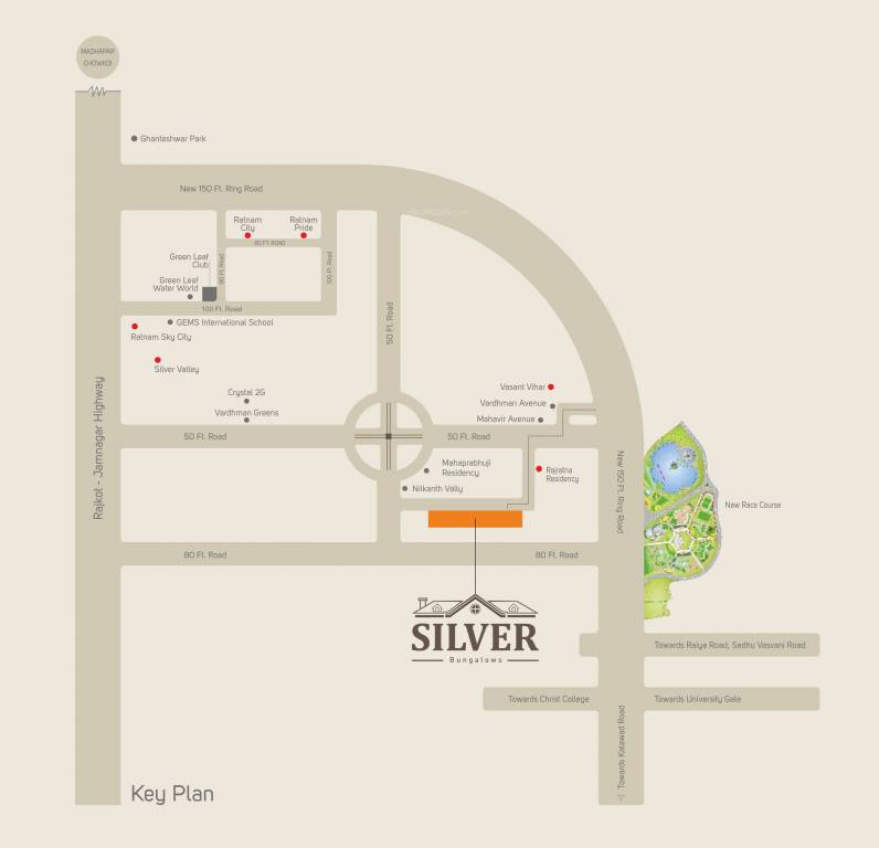 silver bungalows Location Plan