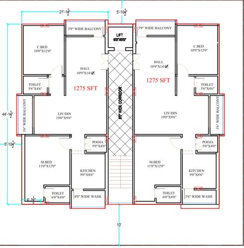  soubhagya-meadows Soubhagya Meadows Cluster Plan from 1st to 5th Floor