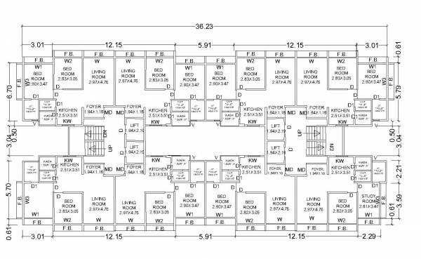 Tower B Cluster Plan om-vastu Tower B Cluster Plan