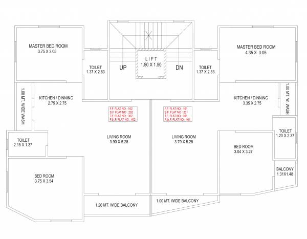  hemant-enclave Tower A Cluster Plan