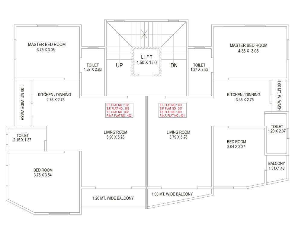 hemant enclave Tower A Cluster Plan