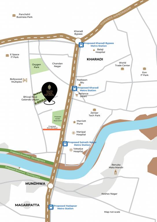 neco park central Location Plan