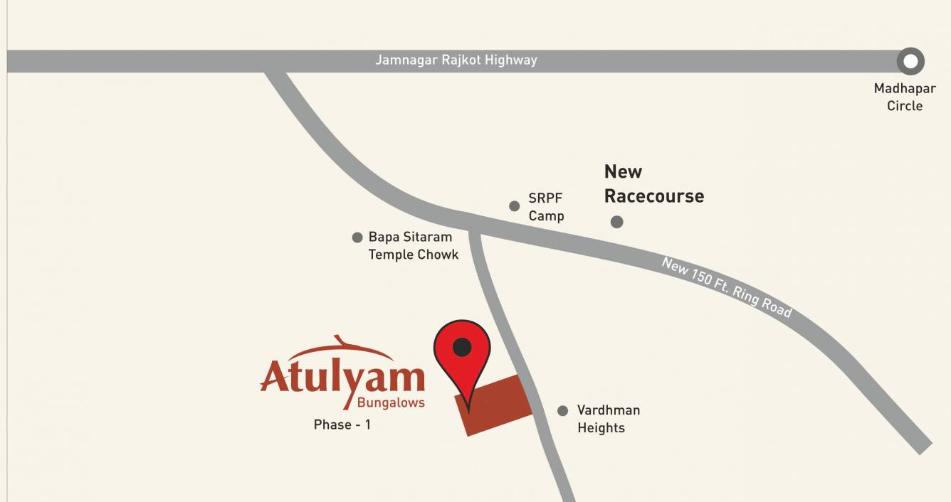 atulyam bungalows Location Plan