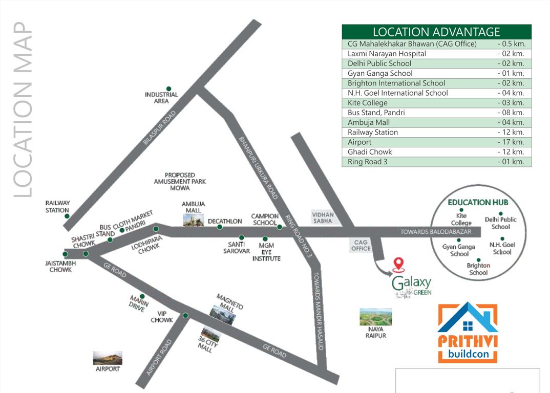  galaxy greens Location Plan