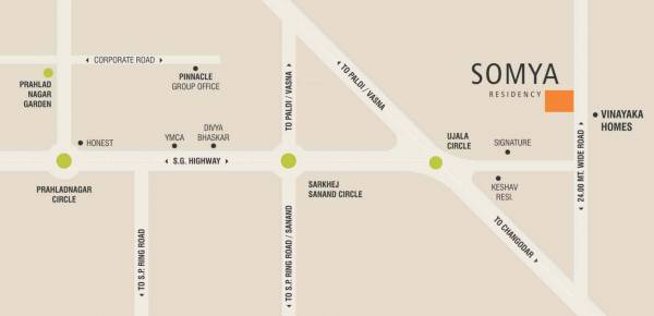  somya-residency-phase-5 Location Plan