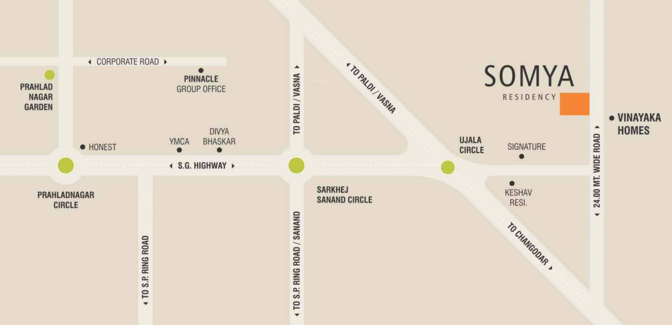  somya residency phase 5 Location Plan