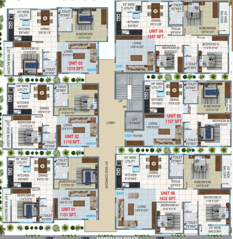  sumukha residency Cluster Plan