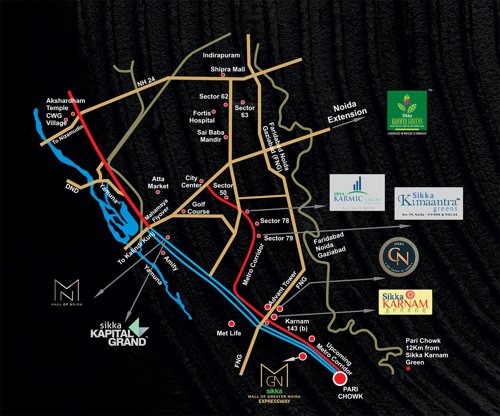  the-crown-of-noida Location Plan