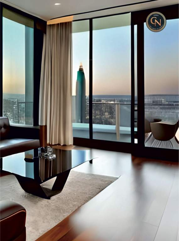  the crown of noida Living Area