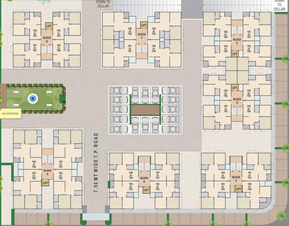  vatika Cluster Plan