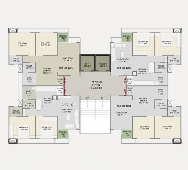  sarthi-heights B Cluster Plan