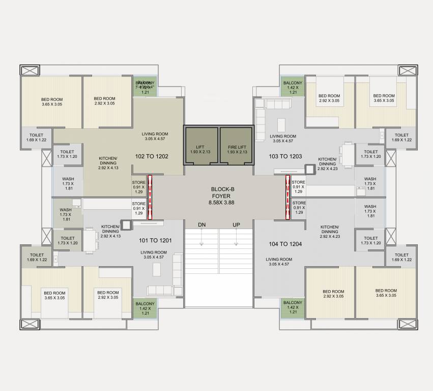  sarthi heights B Cluster Plan