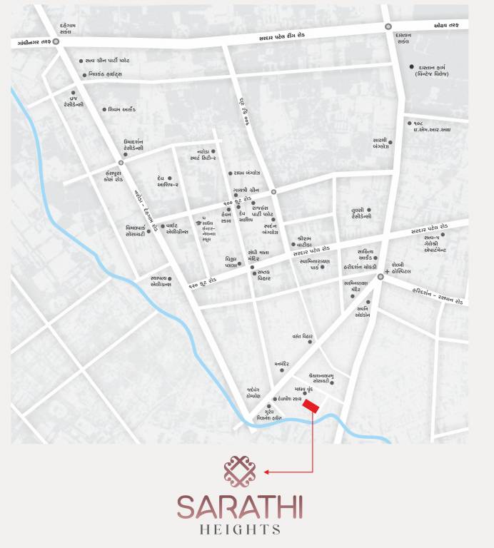  sarthi heights Location Plan