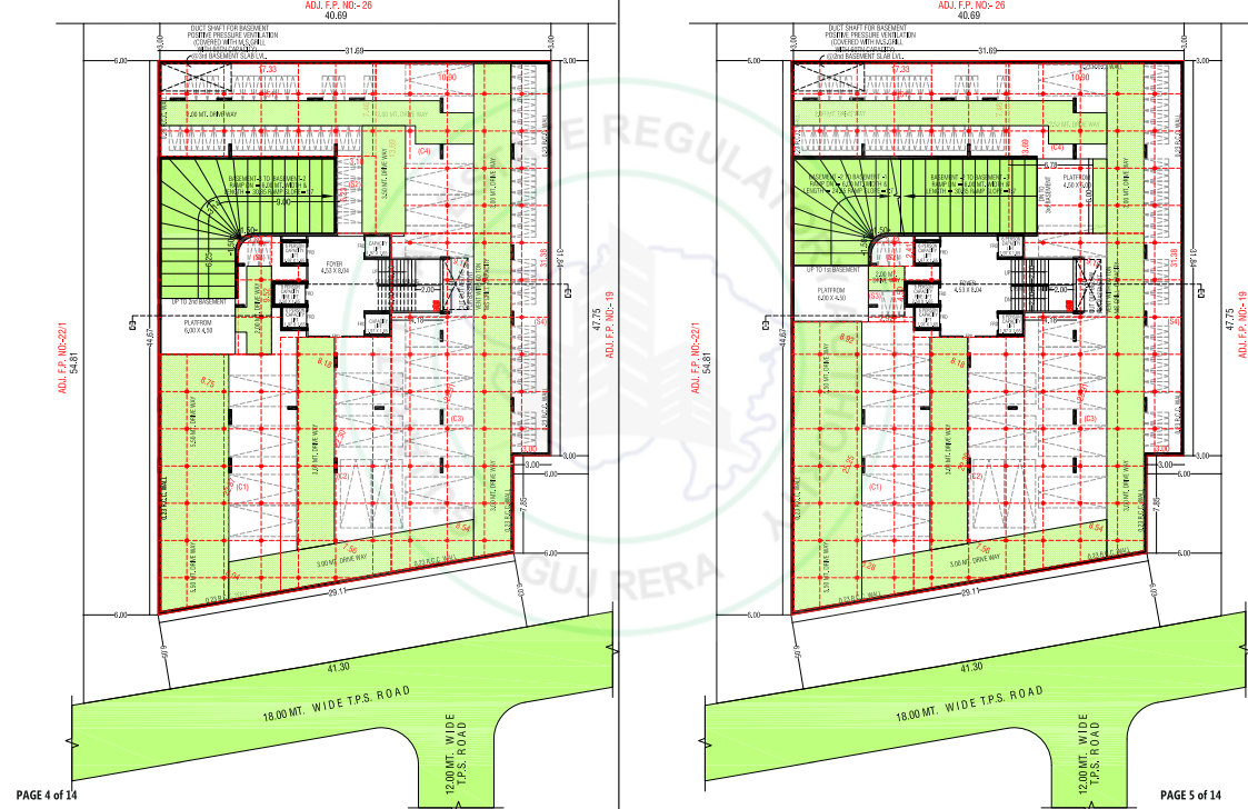  the-evara A Cluster Plan From 2nd To 3rd Floor Basement