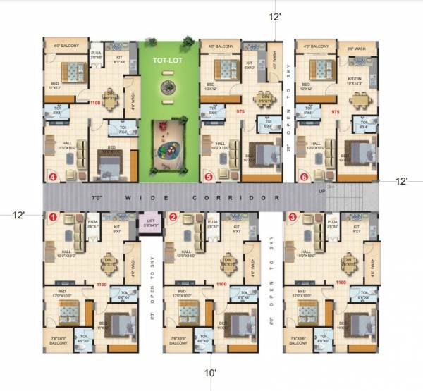  fortune-heights Tower A Cluster Plan